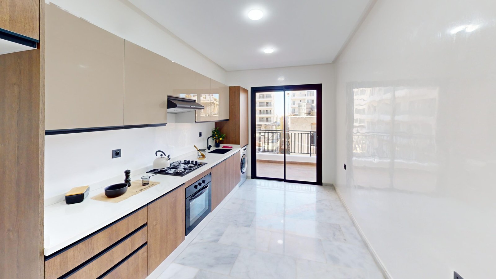 Appartement-temoin-deux-chambres-Kitchen